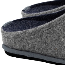 Löwenweiss Hausschuhe Filzpantoffel Easy Bicolor grau/blau